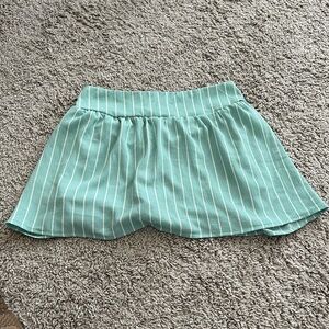 Speechless Kid Teal Striped Skort